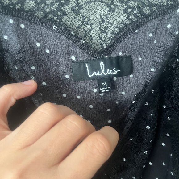 Lulu’s black lace cami - Picture 3 of 4